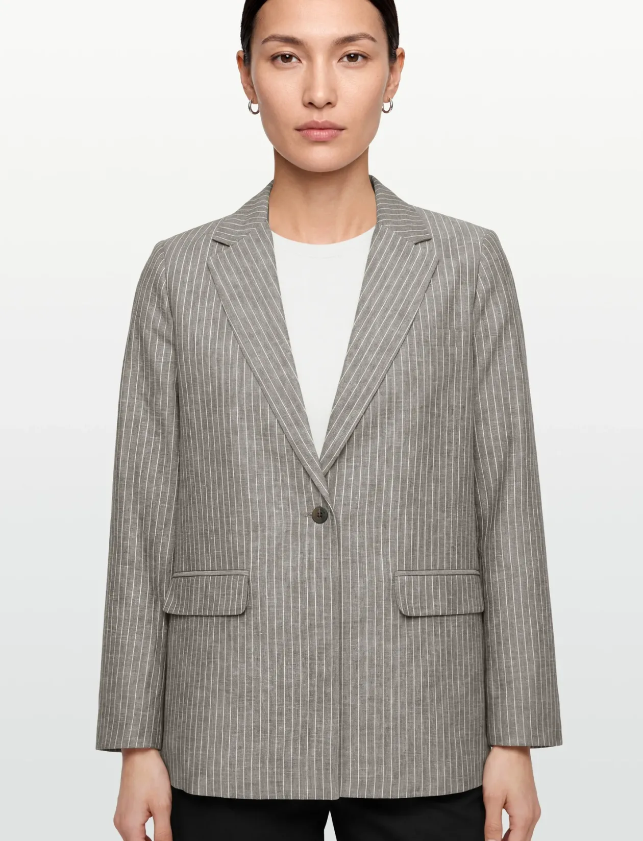 Remi Linen Blend Blazer - Enkeltradede blazere