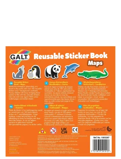 REUSABLE STICKER BOOK MAPS - Klistermærker