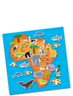 REUSABLE STICKER BOOK MAPS - Klistermærker