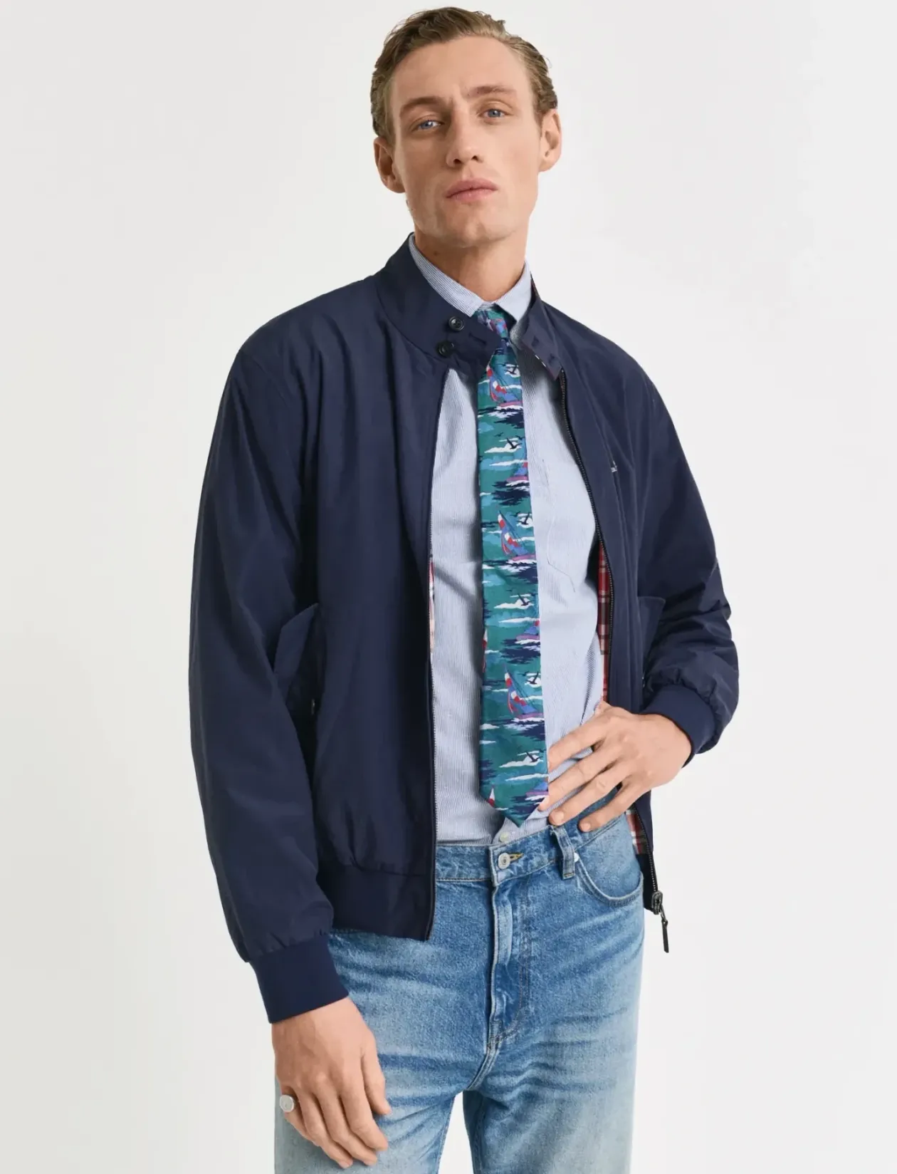 REVERSIBLE HARRINGTON JACKET - Jakker