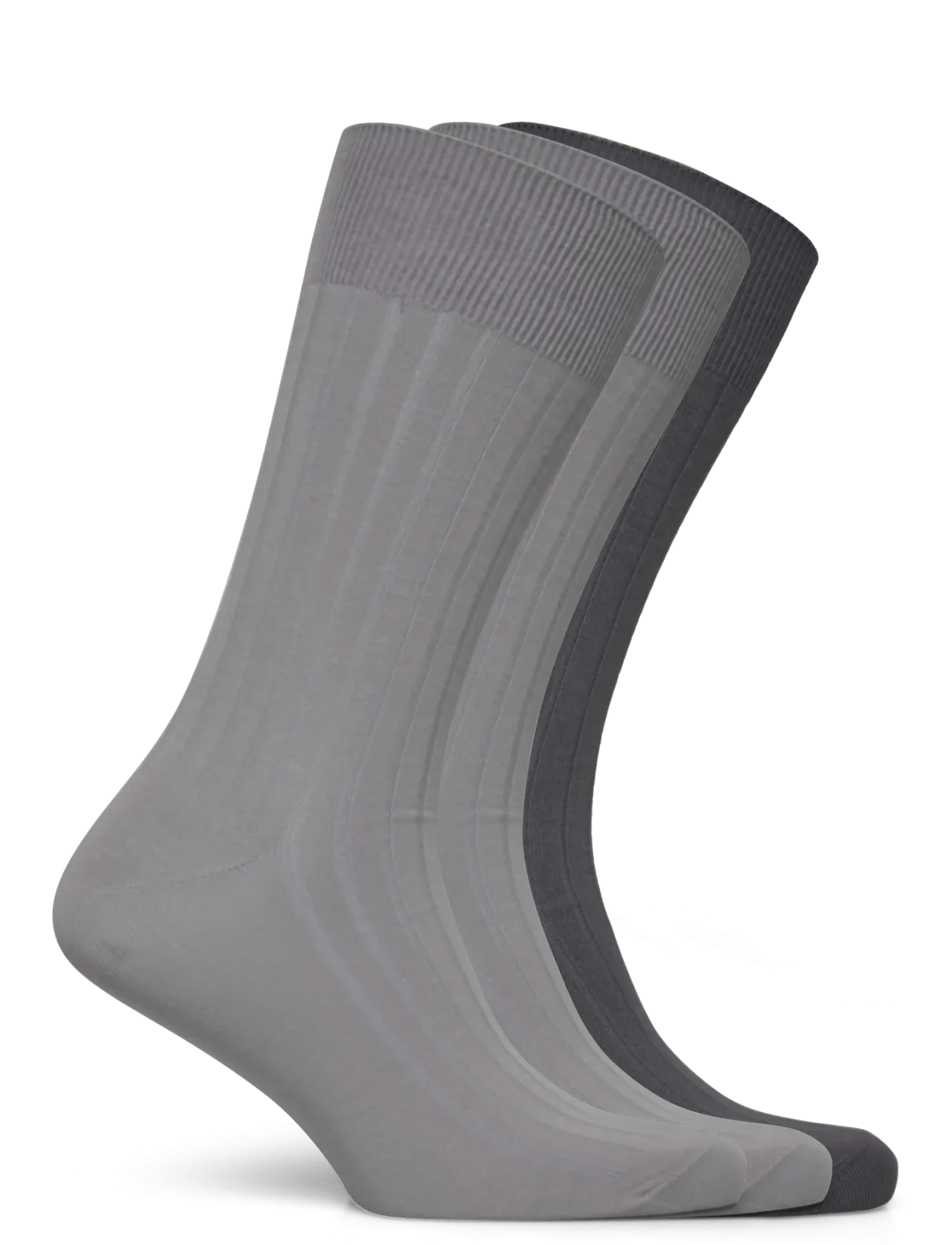 Ribbed Cotton-Blend Trouser Sock 3-Pack - Sokker