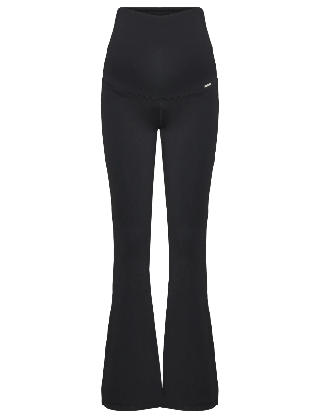 Ribbed Seamless Flare Maternity Tights - Træningstights