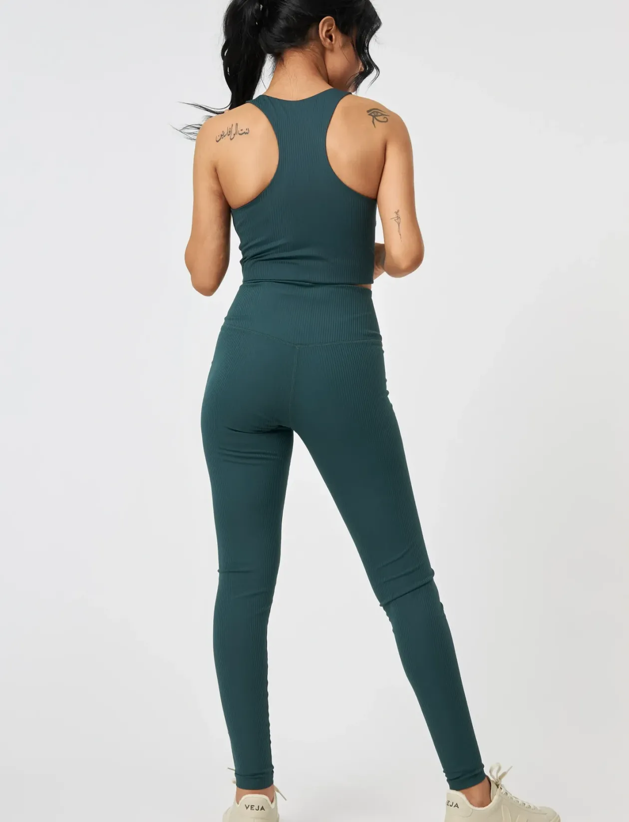 Rib High-Rise Legging, Long - Træningstights