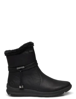Rieker Ladies mid height boots Z0070-00 Black - Varmforede sko