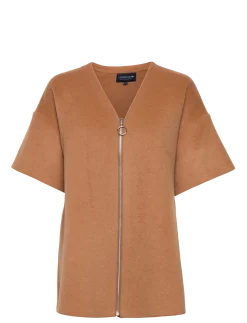 River Wool Blend Zip Cape - Ponchoer og kapper