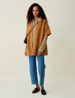 River Wool Blend Zip Cape - Ponchoer og kapper