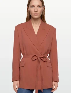 RODEBJER STAND TENCEL - Blazere med bælte