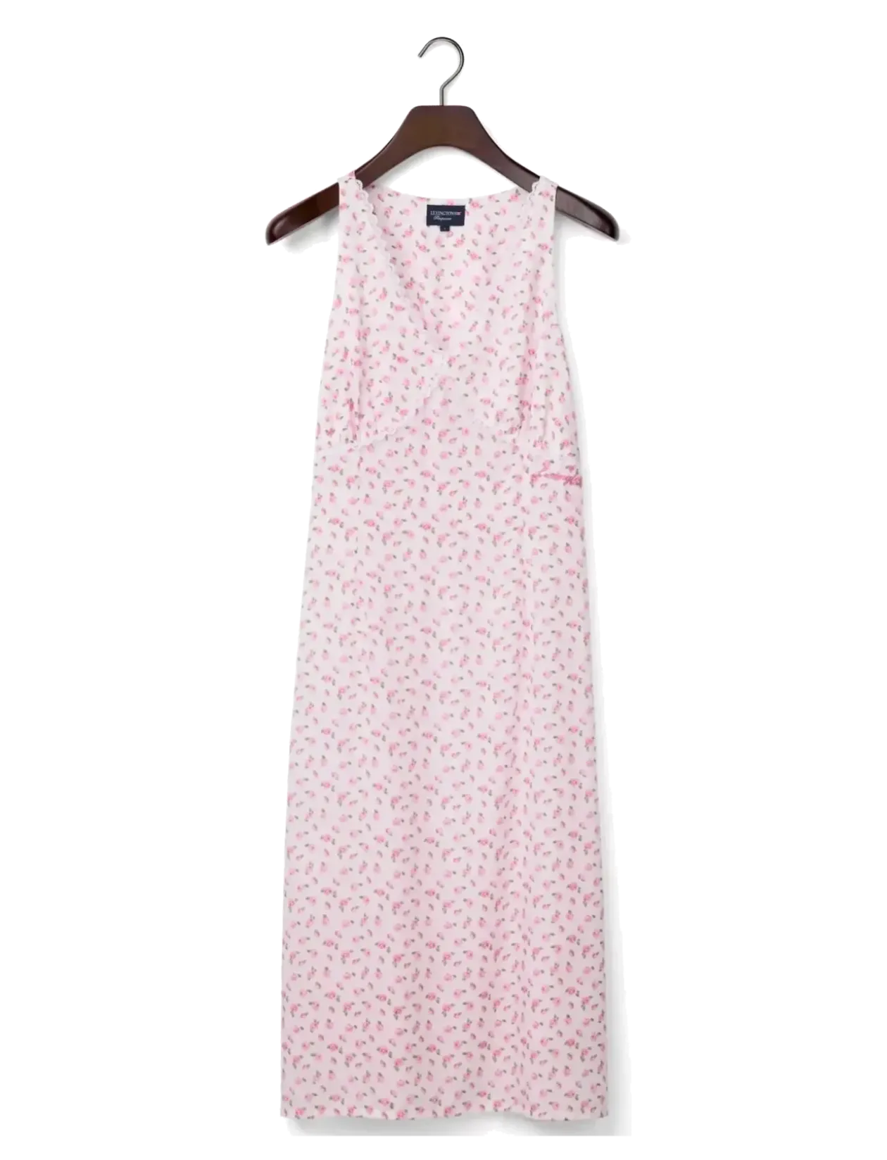 Rose Print Lyocell Nightgown - Natkjoler