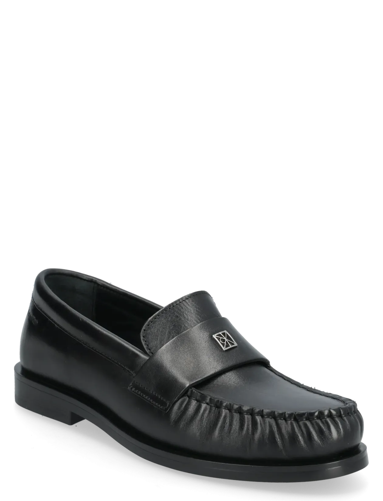 ROUND LOAFER LTH HDW - Loafers