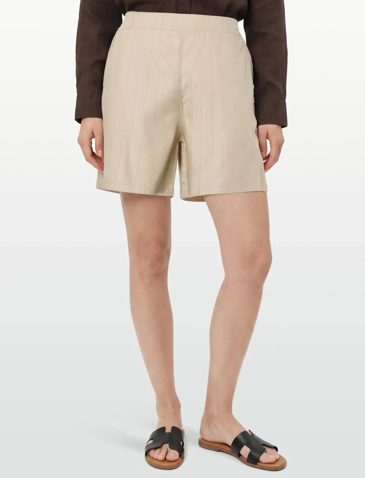 Ruby Jacquard Stripe Lyocell Shorts - Casual shorts