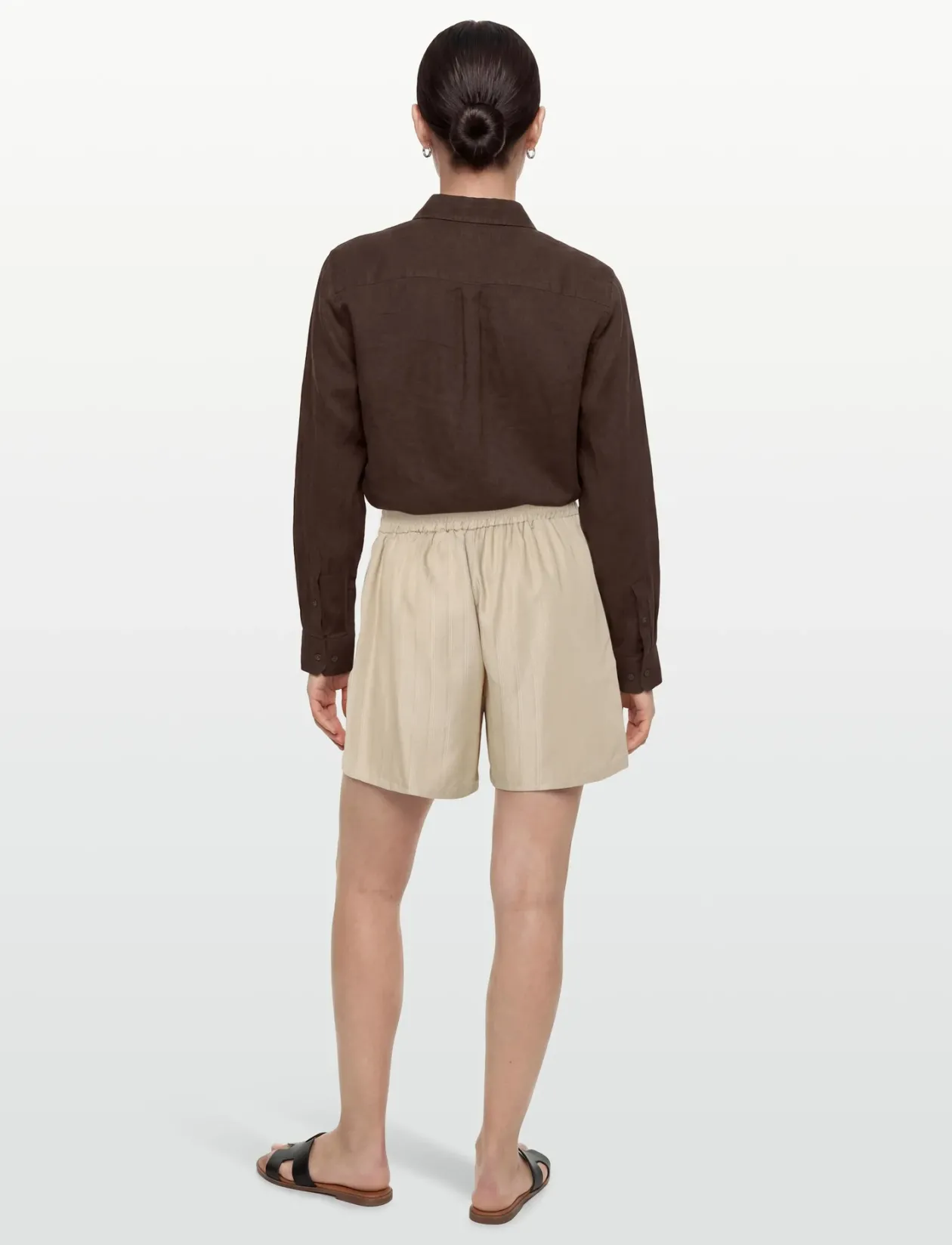 Ruby Jacquard Stripe Lyocell Shorts - Casual shorts