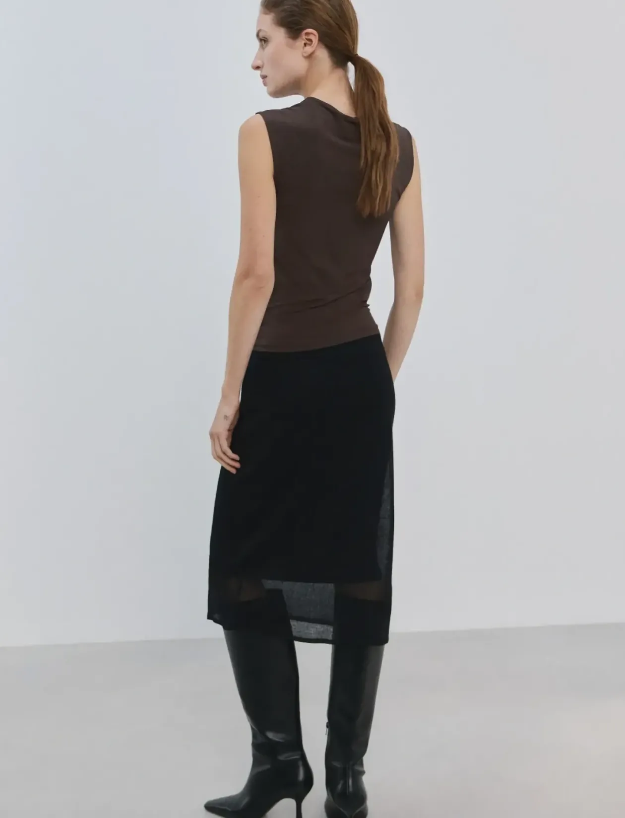 Ruched fitted top - Ærmeløse toppe