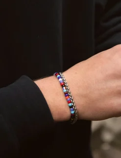 Samie - Bracelet with colored pearls - Perlearmbånd