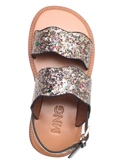 Sandals with glitter strap - Sandaler