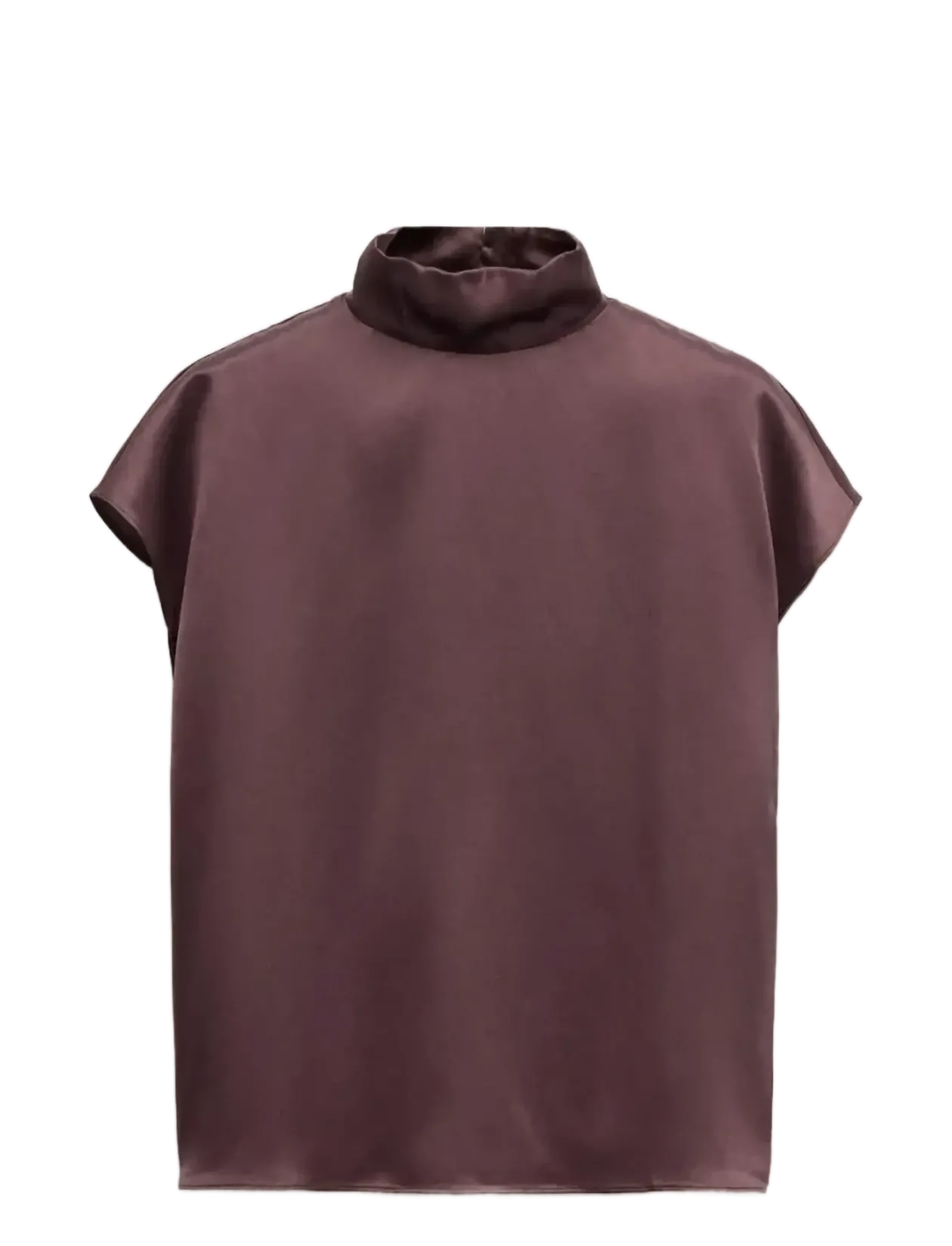 100% satin silk blouse - Kortærmede bluser