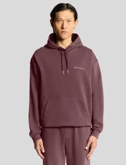 Script Brushback Pullover Hoodie - Hættetrøjer