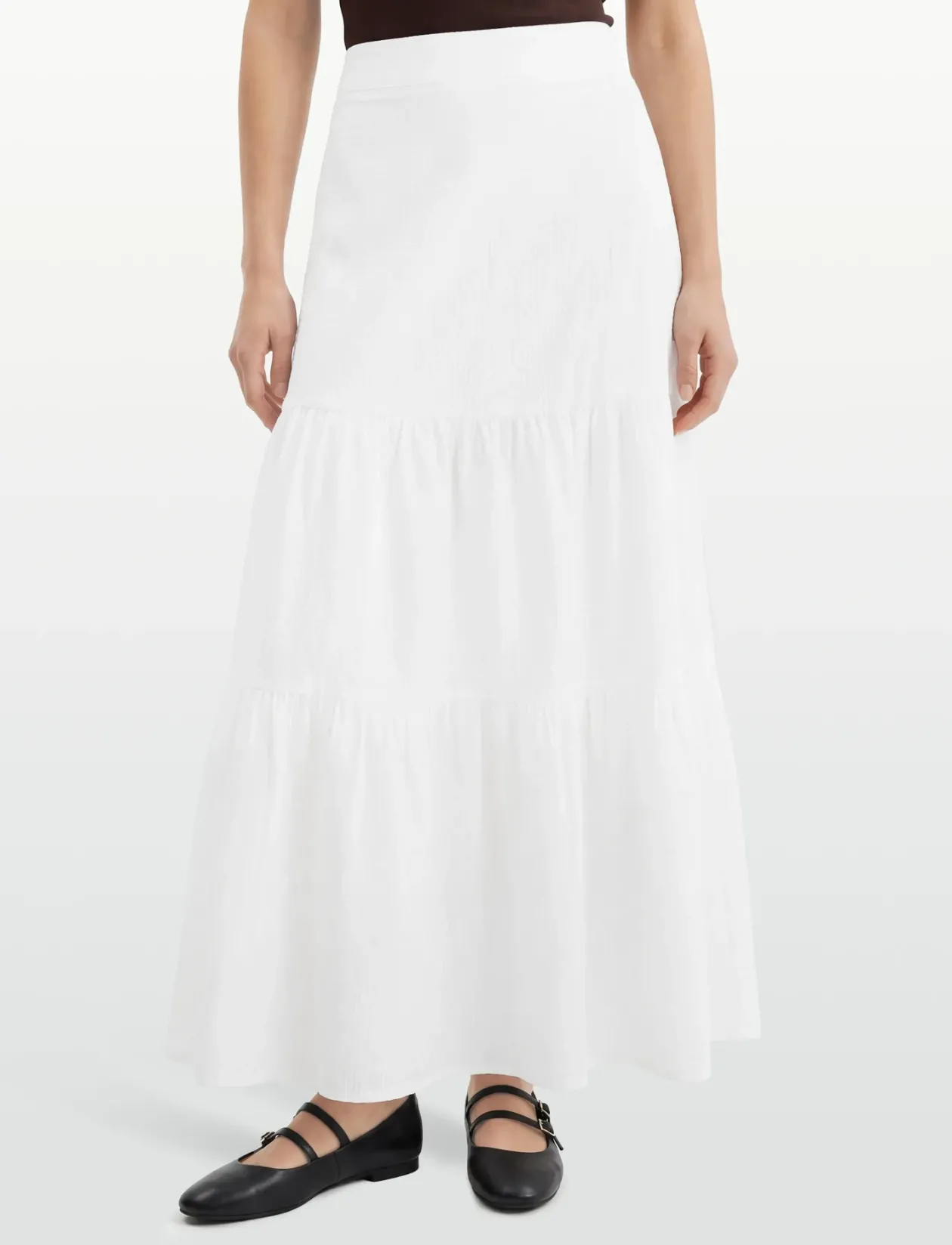 Seersucker Maxi Skirt - Maxi nederdele