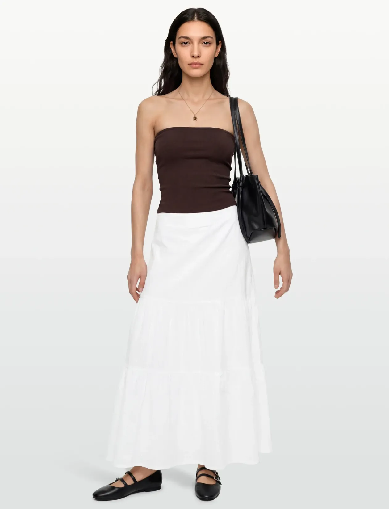 Seersucker Maxi Skirt - Maxi nederdele