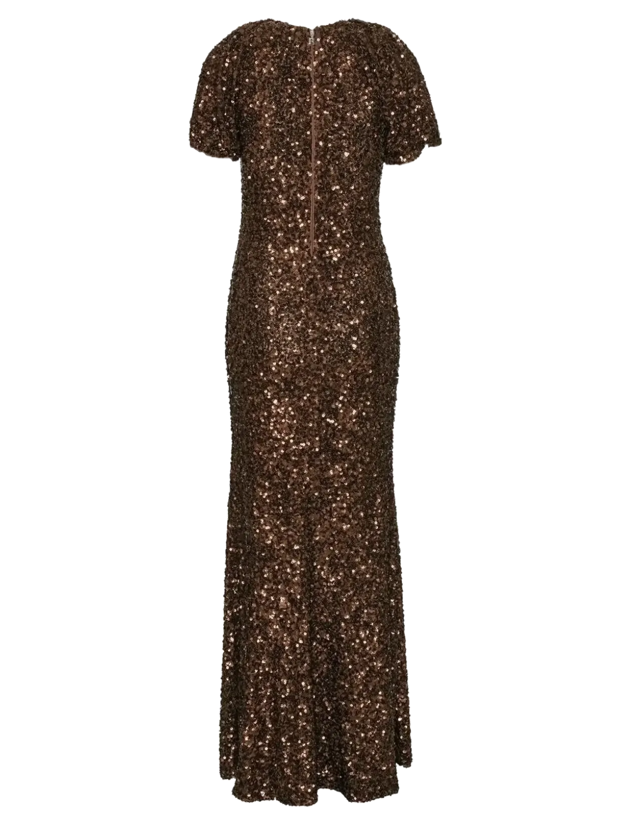 SEQUINS MIDI V-NECK DRESS - Maxikjoler