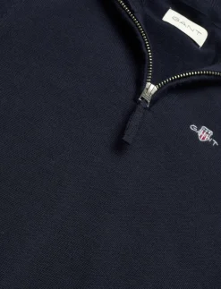 Shield Cotton Half Zip Sweater - Sweatshirts