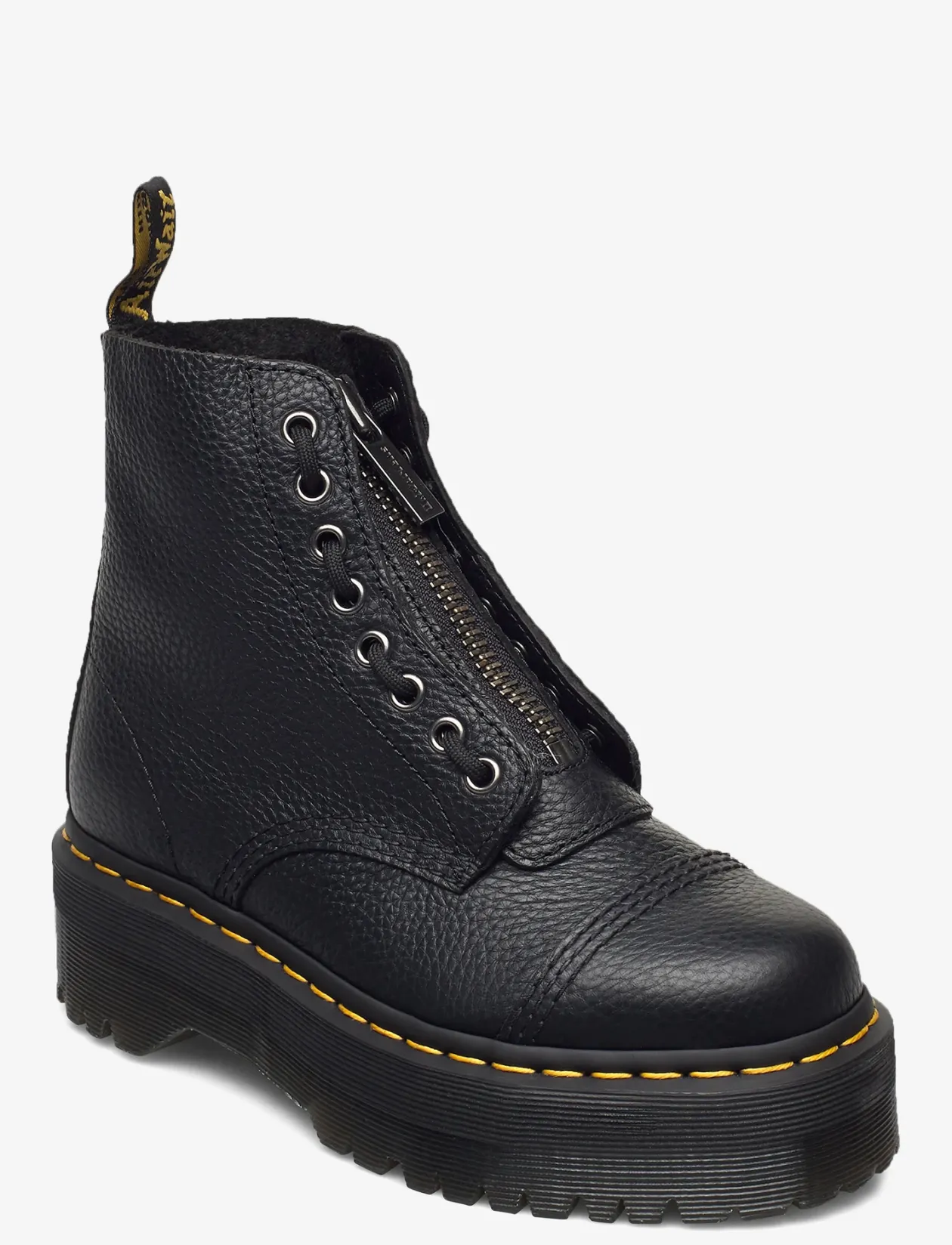 Sinclair Black Milled Nappa - Snørestøvler