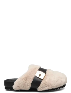 SL ALBERTA SUEDE OFF WHITE - Flade mules