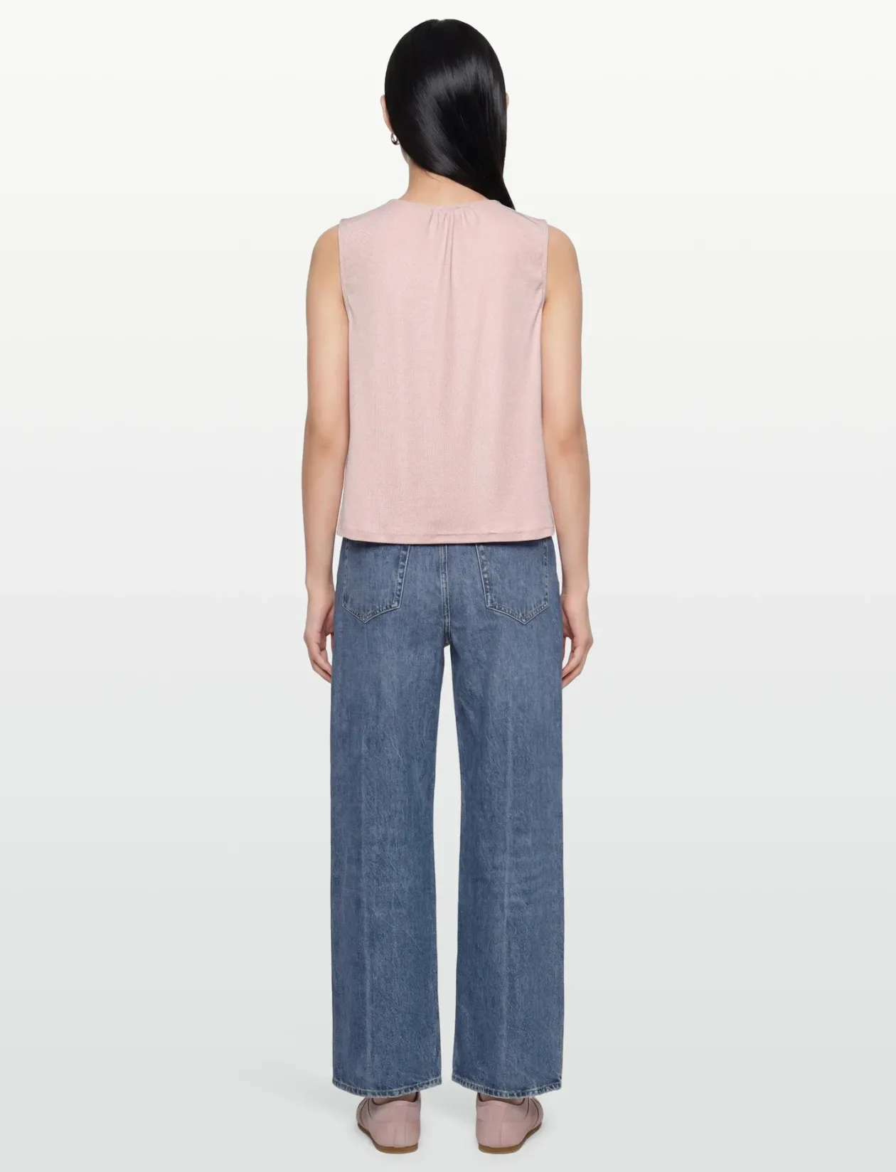 Sleveless lurex top - Ærmeløse bluser