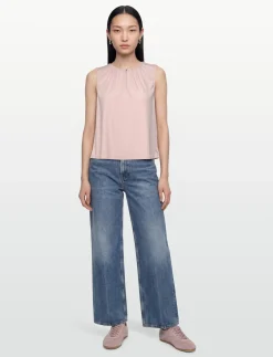 Sleveless lurex top - Ærmeløse bluser