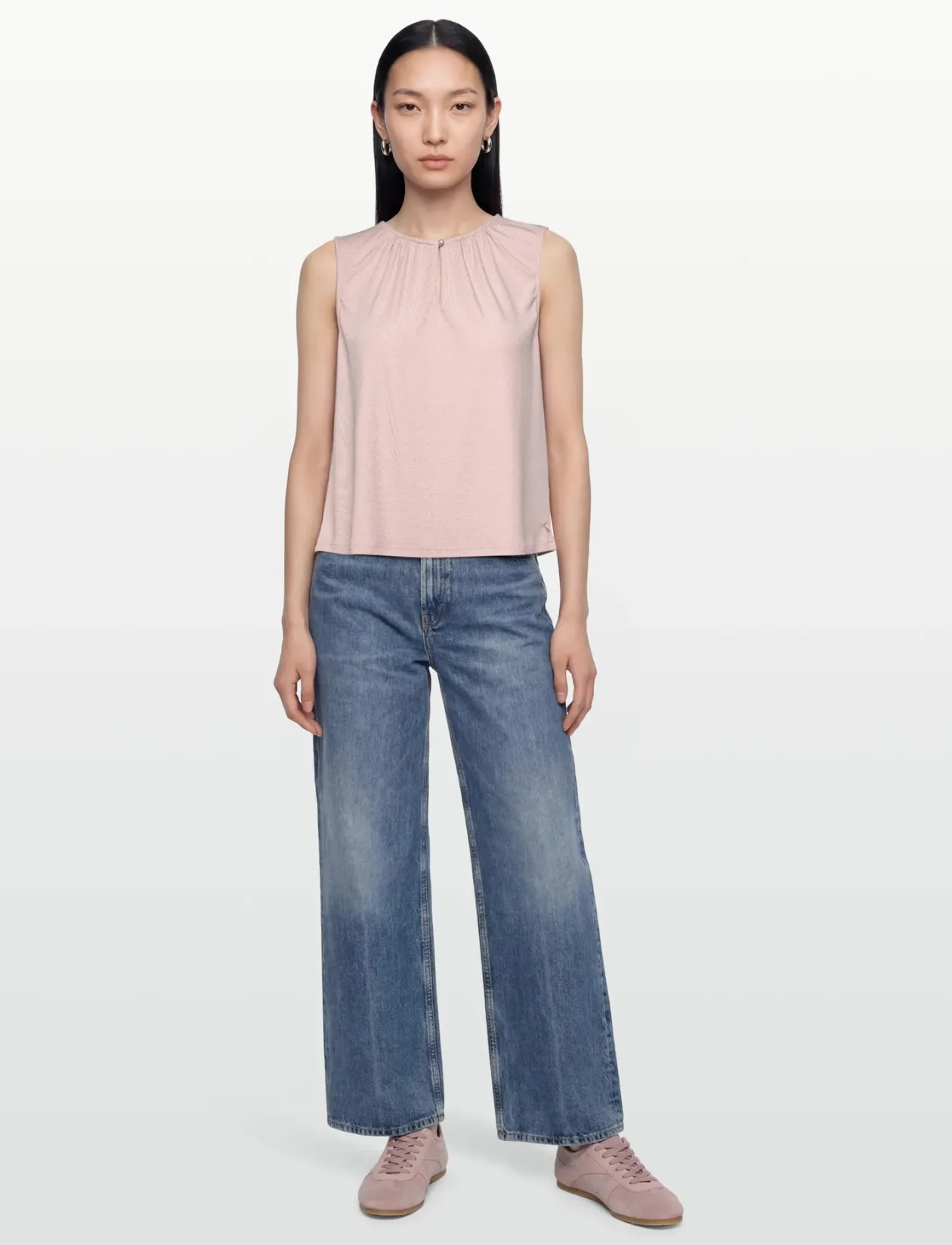 Sleveless lurex top - Ærmeløse bluser