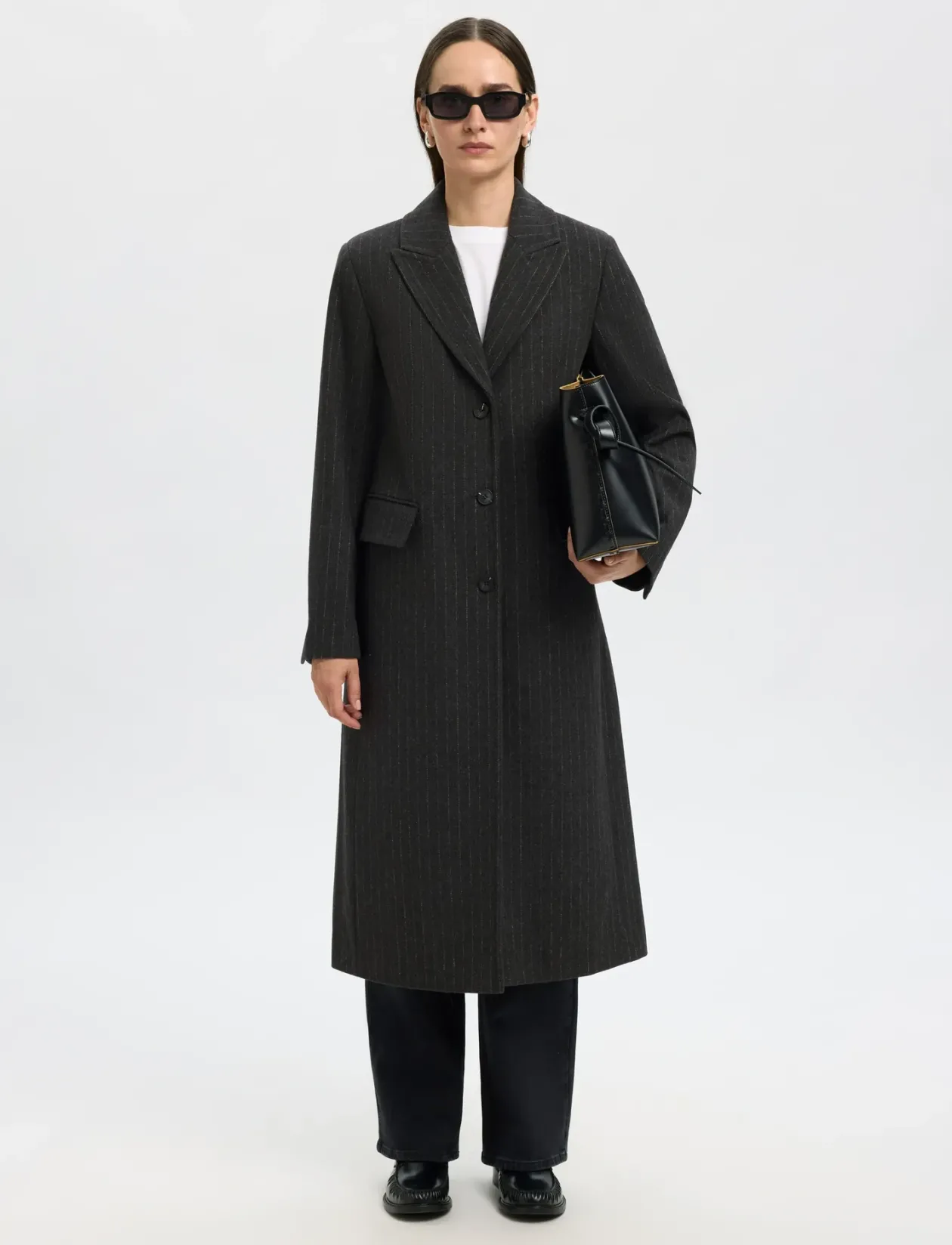 SLFALLY WOOL BLEND COAT #S - Uldfrakker