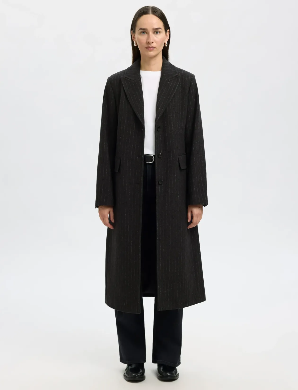 SLFALLY WOOL BLEND COAT #S - Uldfrakker