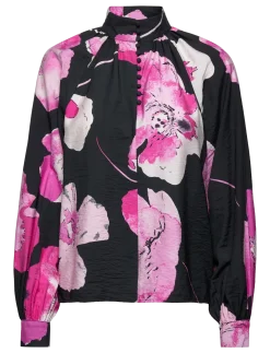SLFAURA LS BUTTONED TOP B - Langærmede bluser