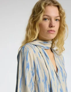 SLFBAELA 3/4 AOP ANKLE DRESS B - Midi kjoler