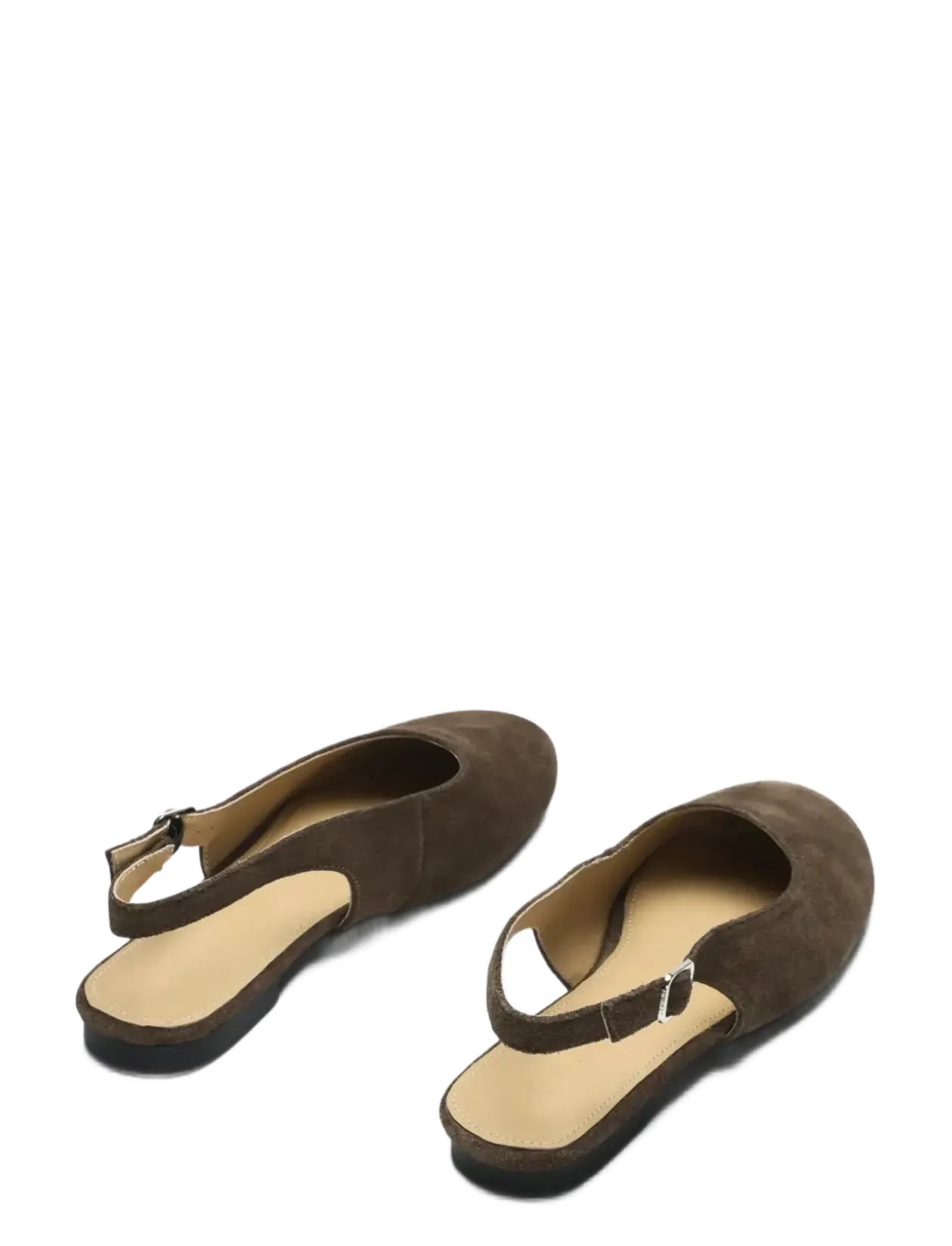 SLFCHARLOTTE SUEDE BALLERINA - Flade slingbacks
