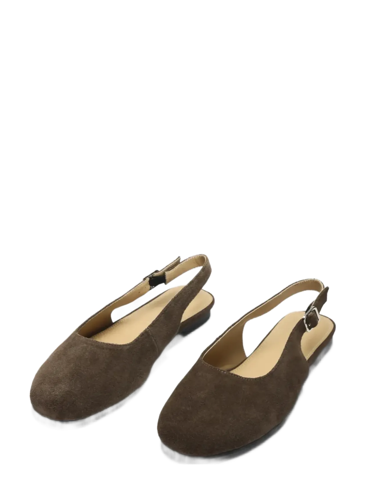 SLFCHARLOTTE SUEDE BALLERINA - Flade slingbacks