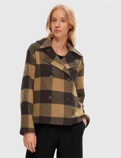 SLFEVANA SHORT WOOL JACKET - Uldjakker