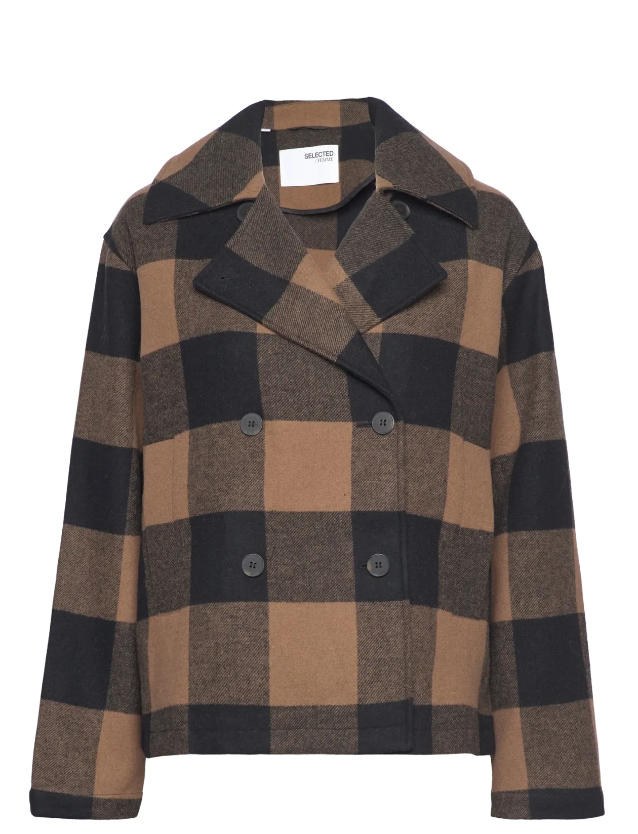 SLFEVANA SHORT WOOL JACKET - Uldjakker