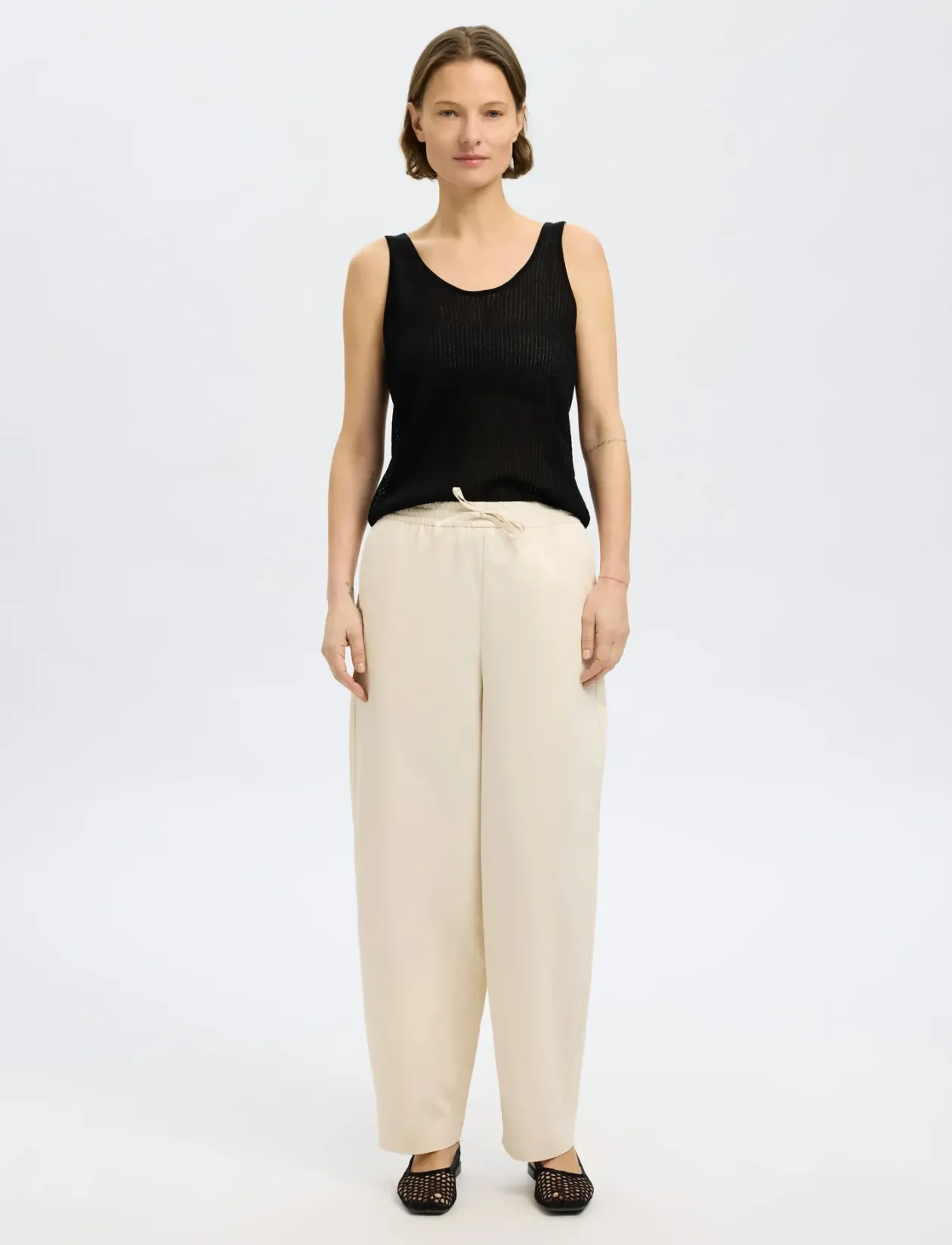 SLFROSE SL STRUCTURE KNIT TOP - Ærmeløse toppe