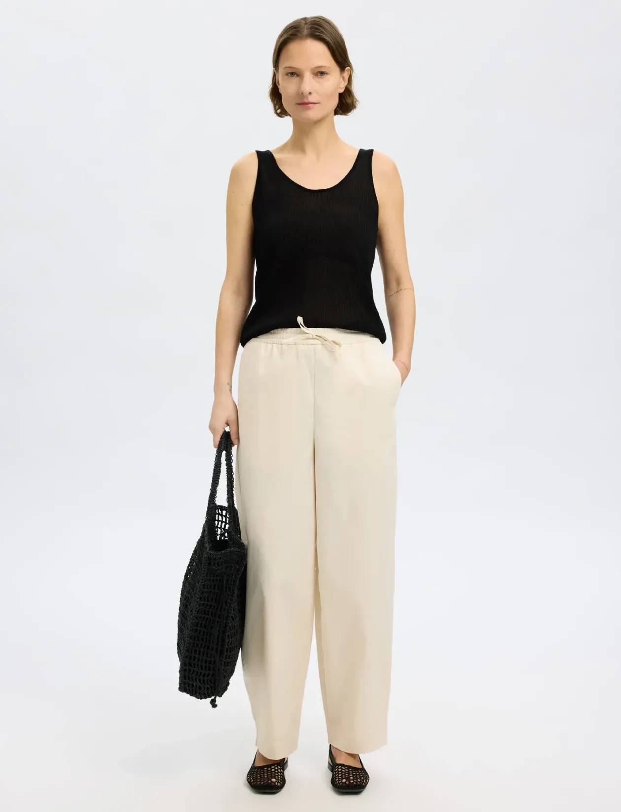 SLFROSE SL STRUCTURE KNIT TOP - Ærmeløse toppe