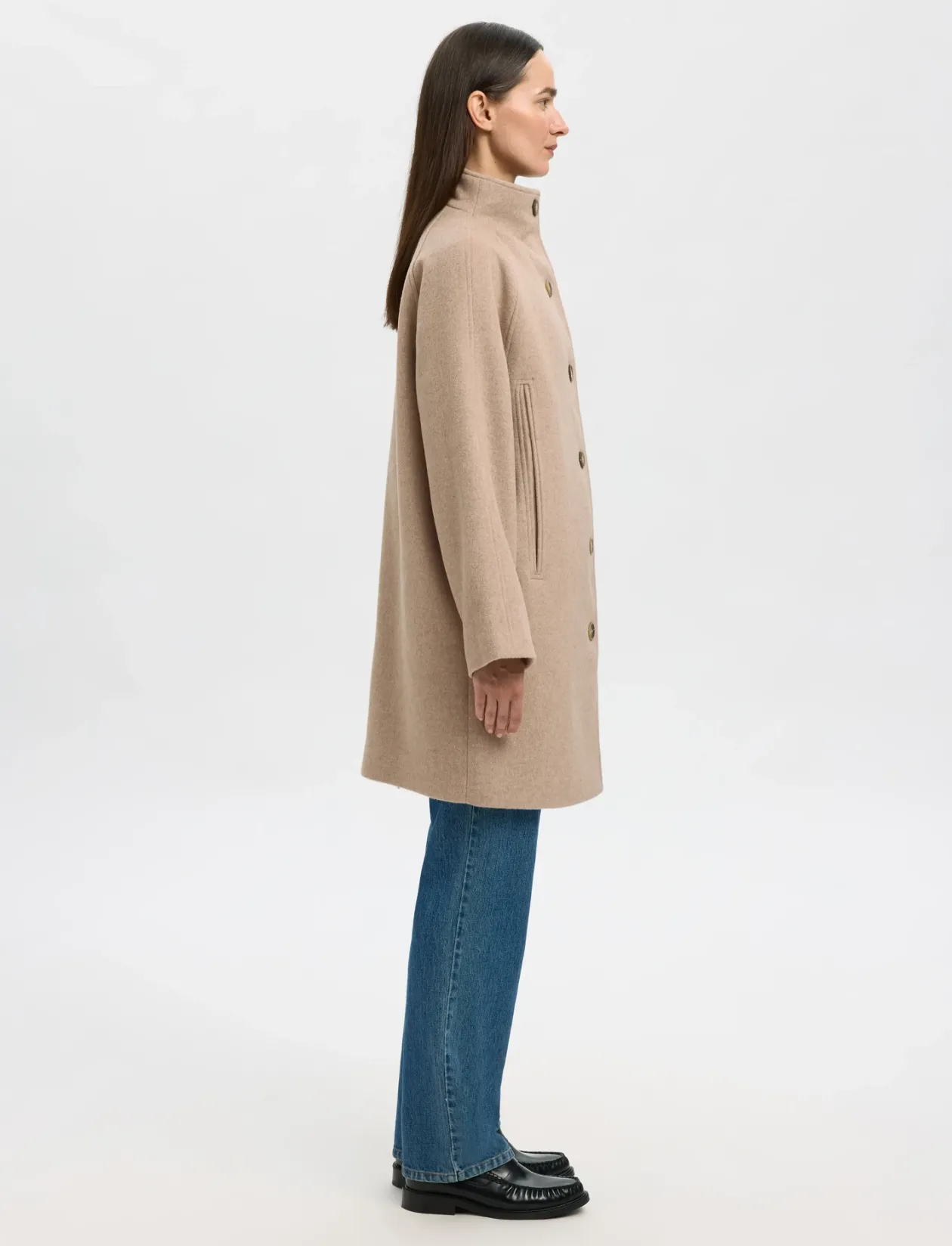 SLFVINNI WOOL BLEND COAT NOOS - Uldfrakker