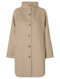 SLFVINNI WOOL BLEND COAT NOOS - Uldfrakker
