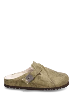 SL GRACE SUEDE OLIVE - Flade mules