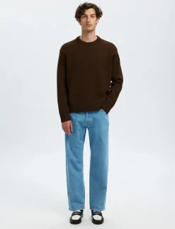 SLHARNE LS KNIT RELAXED WOOL CREW NECK - Rund hals