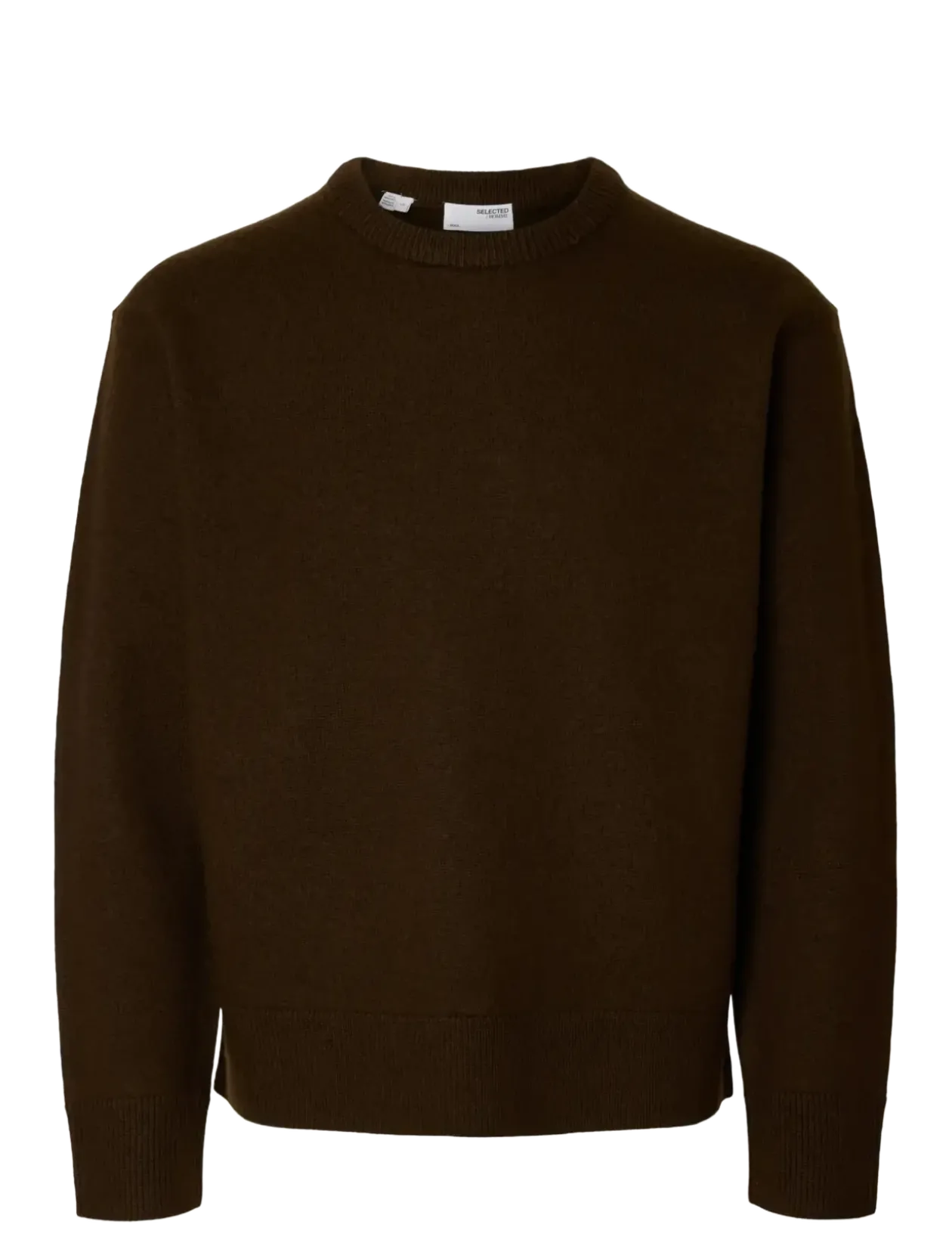SLHARNE LS KNIT RELAXED WOOL CREW NECK - Rund hals
