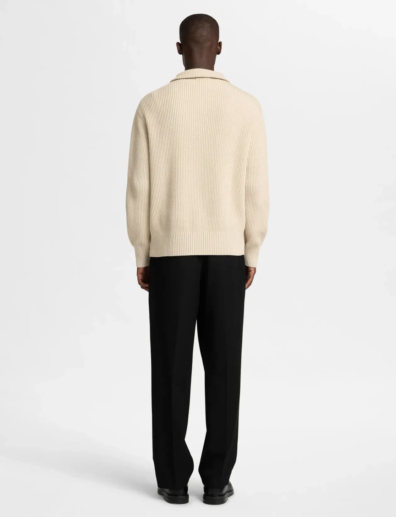 SLHDRY LS KNIT RELAXED HALF ZIP - Strik