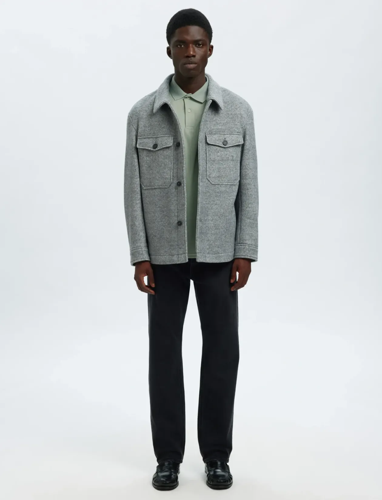 SLHFAVE BUTTON SS POLO NOOS - Kortærmede