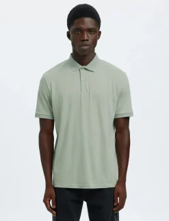 SLHFAVE BUTTON SS POLO NOOS - Kortærmede