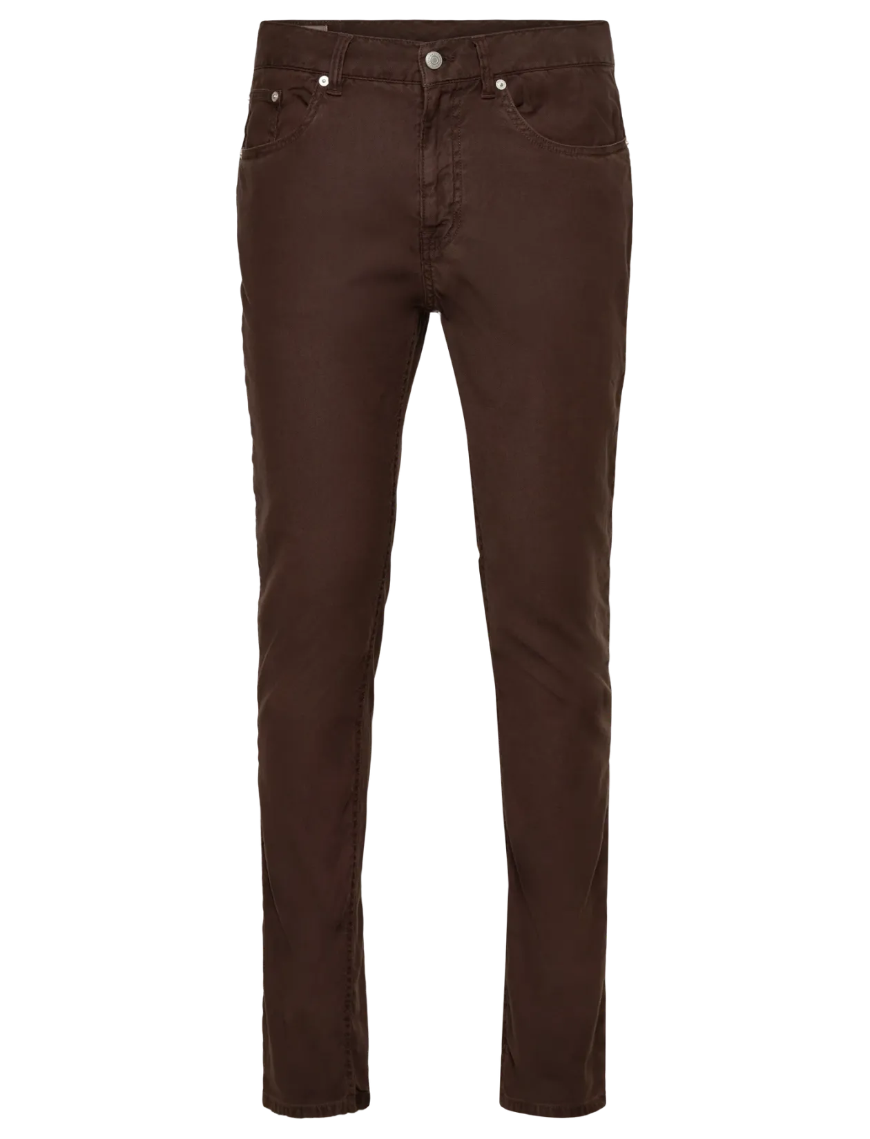SLIM COTTON / LINEN JEANS - Hørbukser