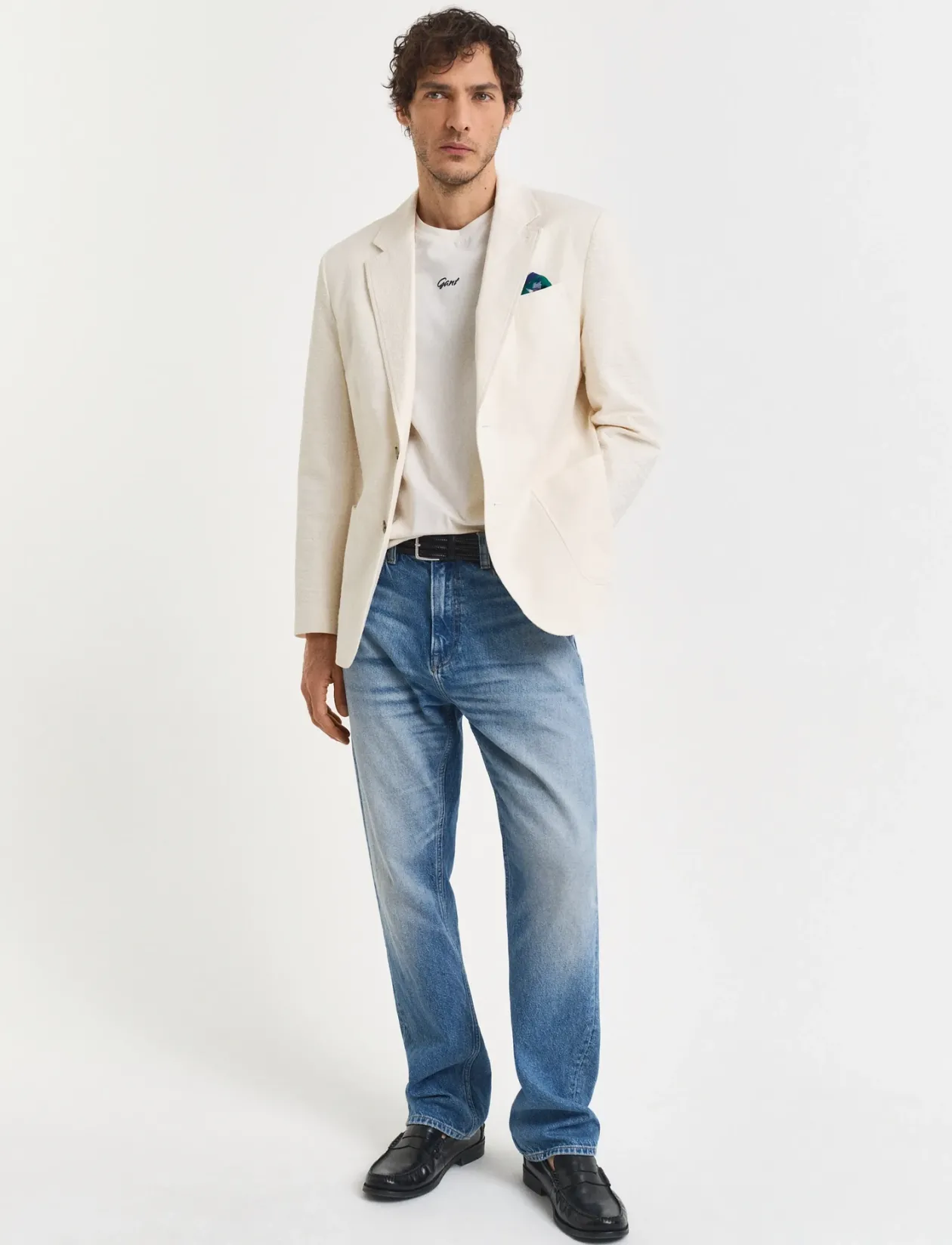 SLIM SEERSUCKER SUIT JACKET - Enkeltradede blazere