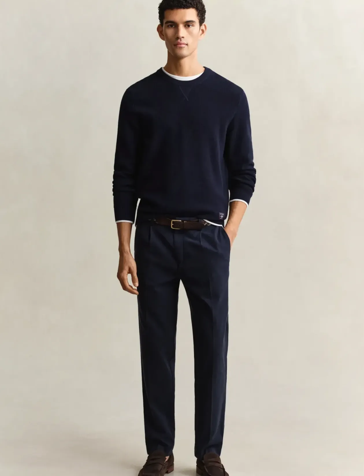SLIM SMART COT/LYOCELL PANTS - Habitbukser